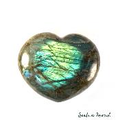  Cœur Labradorite - 110mm