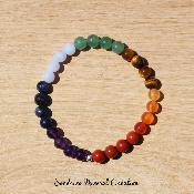 Bracelet 7 Chakras - Perles 6mm
