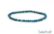 Bracelet Apatite bleue - Perles 3 / 4mm