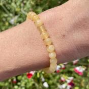 Bracelet Calcite orange - Perles 6mm
