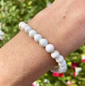 Bracelet Magnésite - Perles 6mm 
