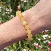 Bracelet Calcite orange - Perles 8mm
