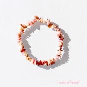 Bracelet Opale rose des Andes - Baroque