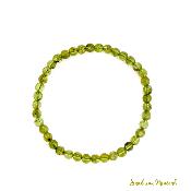 Bracelet Péridot (ou Olivine) - Perles 5mm 