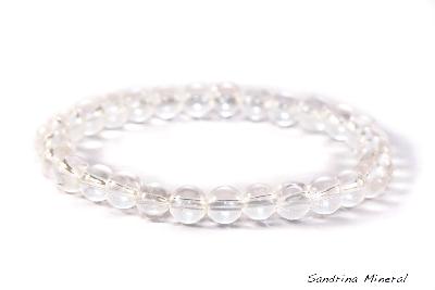 Bracelet Cristal de roche - Perles 6mm