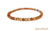 Bracelet Cornaline - Perles 4mm