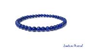 Bracelet LAPIS-LAZULI Q. Extra - Perles 4mm