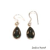 Boucles d'oreilles Labradorite et Argent 925 - Gouttes