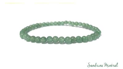 Bracelet Aventurine verte - Perles 4mm