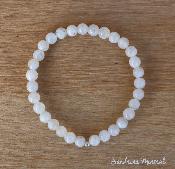 Bracelet Pierre de Lune arc-en-ciel - Perles 6mm