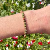 Bracelet Unakite - Perles 4mm 
