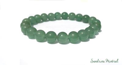 Bracelet Aventurine verte - Perles 8mm