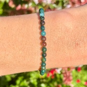 Bracelet Héliotrope - perles 4 mm