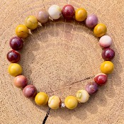 Bracelet Jaspe Mokaïte - perles 8mm