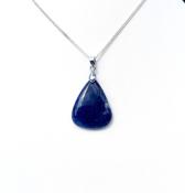 Pendentif  "Grande goutte" Sodalite de Namibie - Extra