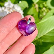 Pendentif "Cœur" Améthyste - NEW&#10071;