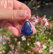 Pendentif  "Grande goutte" Sodalite de Namibie - Extra