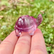 Tortue en Fluorite multicolore