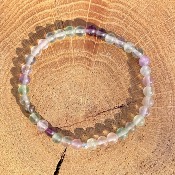 Bracelet Fluorite (ou Fluorine) - perles 4 mm