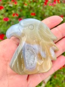 Tête d' Aigle en Agate Druzy - n°4
