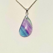 Pendentif Fluorite "Goutte"