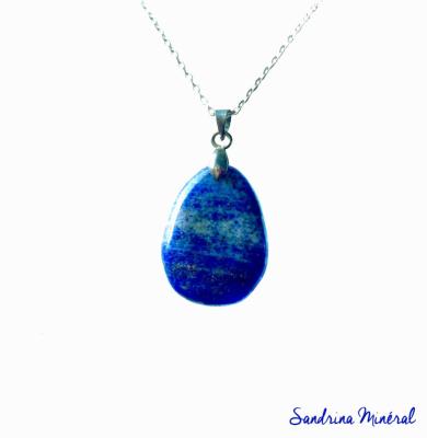 Pendentif Lapis-Lazuli (pierre plate)