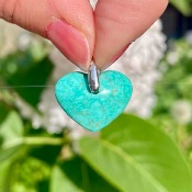 Pendentif "Cœur" Turquoise du Pérou - NEW&#10071;