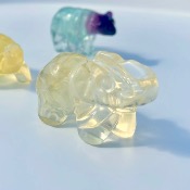 Élephant en Fluorite jaune