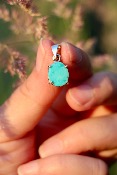 Pendentif Turquoise "Sleeping Beauty" sur Argent 925, n°1 - NEW&#10071;