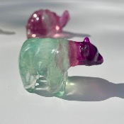 Ours en Fluorite multicolore