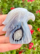 Tête d' Aigle en Agate Druzy - n°2